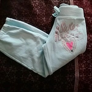 Light blue sweet heart sweat pants